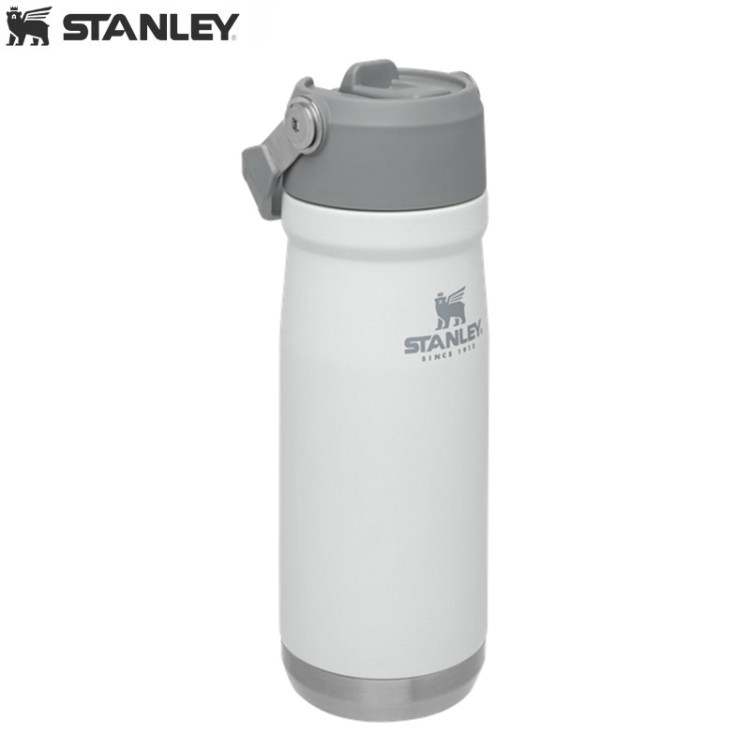 Термобутылка с трубкой Stanley Flip Straw 0,65L White