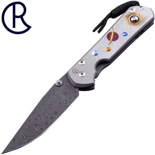 Нож Chris Reeve Large Sebenza 21 Unique Graphics Solar System Damascus ...
