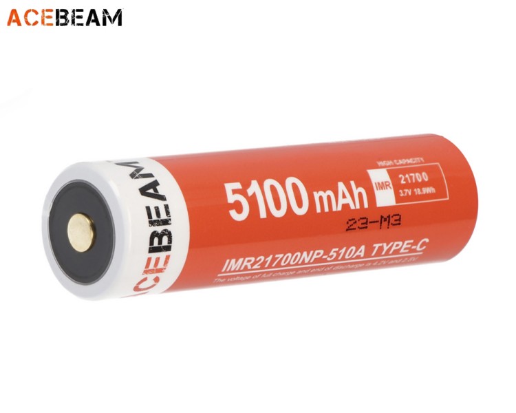 Аккумулятор Acebeam 21700 3,7 В 5100 mAh (+USB порт)