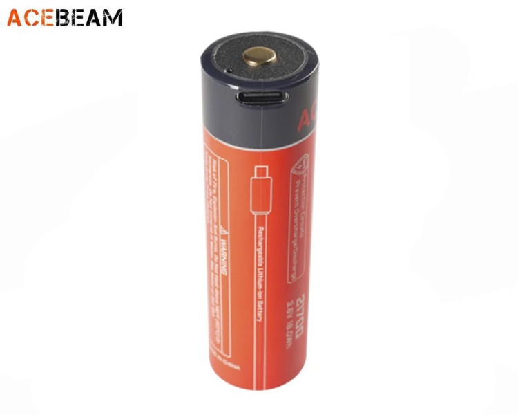 Аккумулятор Acebeam 21700 3,6 В 5000 mAh (+USB порт)