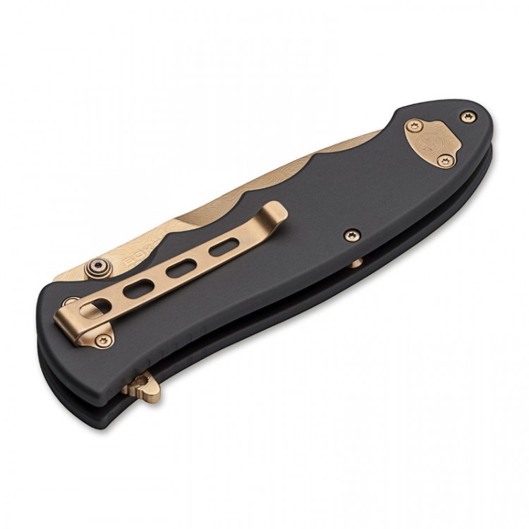 Нож Boker Leopard Damast III Gold 110227DAM