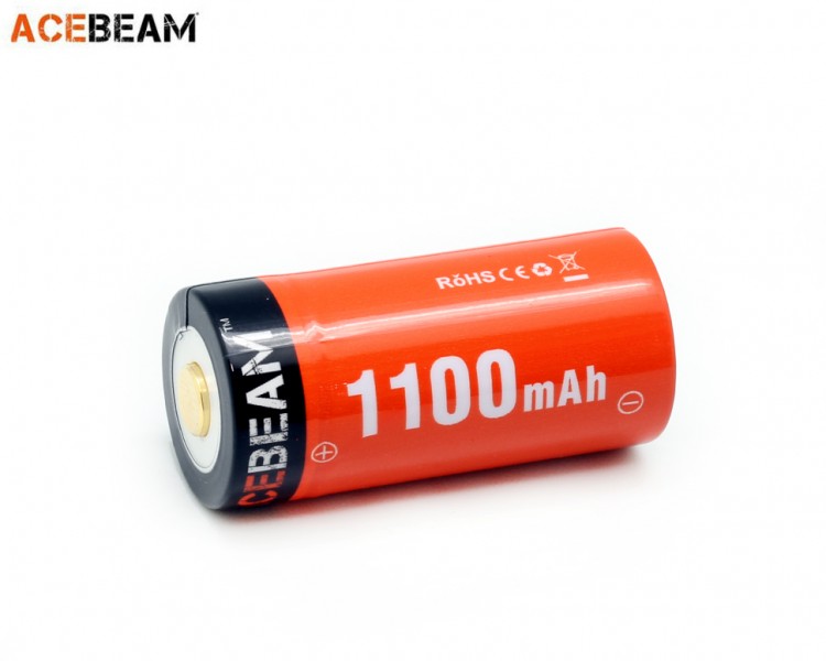 Аккумулятор Acebeam 18350 1100 mAh (+USB порт зарядки)