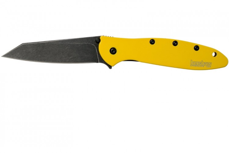 Нож Kershaw Leek Yellow Blackwash 1660YLBW