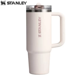 Термокружка Stanley Quencher Protour с трубочкой 0,887L Светло-розовая