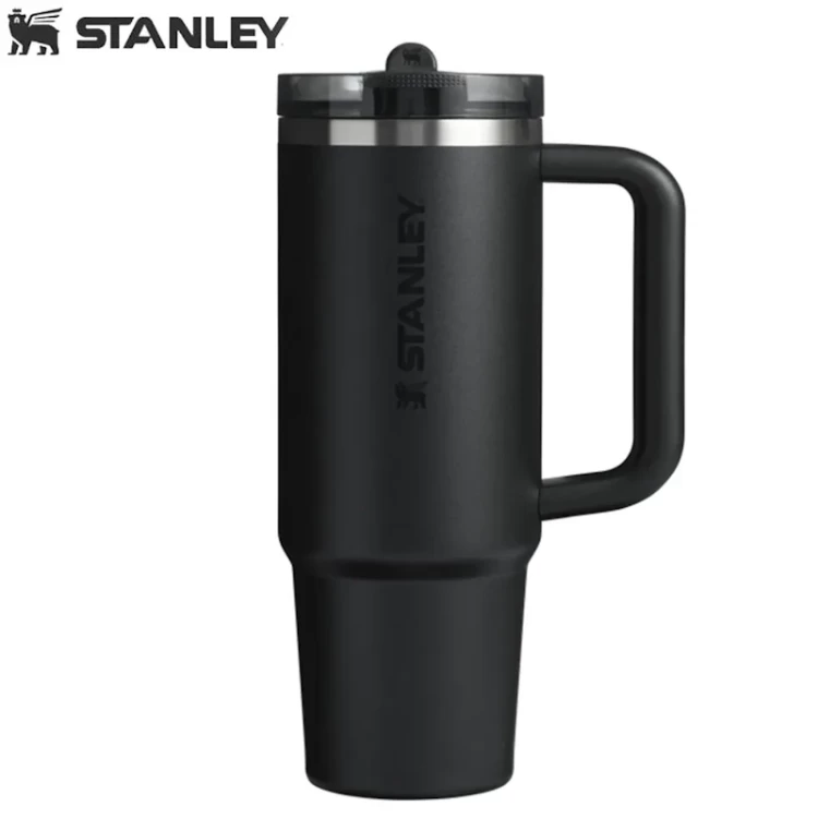 Термокружка Stanley Quencher Protour с трубочкой 0,887L Чёрная