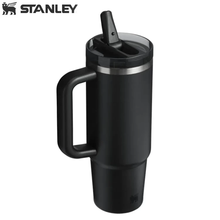 Термокружка Stanley Quencher Protour с трубочкой 0,887L Чёрная