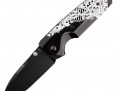 Нож Hogue EX-02 Spear Point Thumb Stud 3,75" Skulls & Bones Black 34259BKS