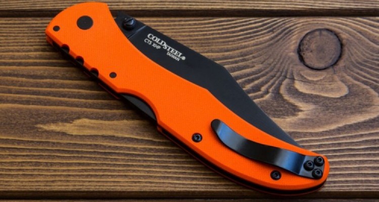 Нож Cold Steel 54SBOR Broken Skull 1 Orange