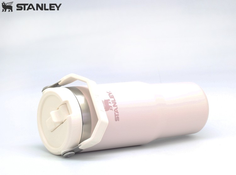 Термостакан Stanley IceFlow с трубочкой 0,887L Светло-розовый