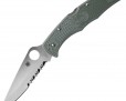 Нож Spyderco Endura 4 1/2 Serrated Foliage Green 10PSFG