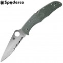 Нож Spyderco Endura 4 1/2 Serrated Foliage Green 10PSFG