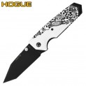 Нож Hogue EX-02 Spear Point Thumb Stud Tanto Skulls & Bones White 34269TFS