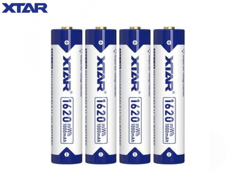 Аккумулятор Li-ion XTAR AAA 1000 mAh 1.5 В. 1шт