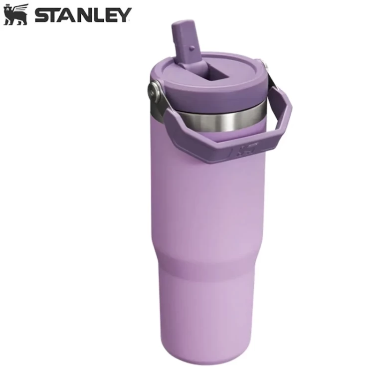 Термостакан Stanley IceFlow Flip Straw Tumbler с трубочкой 0,887L Фиолетовый