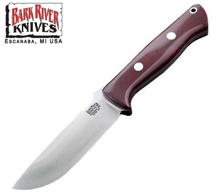 Нож Bark River Bravo 1 Maroon Linen Micarta
