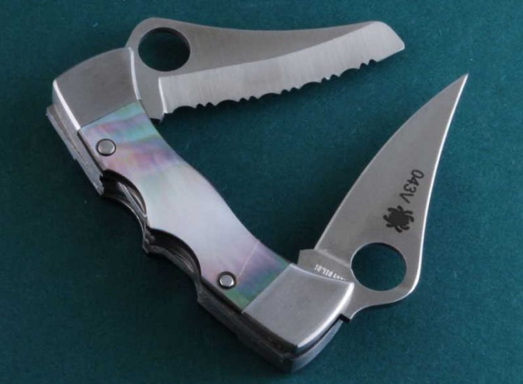Нож Spyderco MicroDyad Black Pearl 112P&SBP