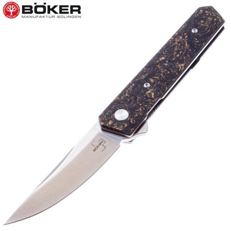 Нож Boker 01BO196 Kwaiken Compact Flipper Marble Carbon Copper