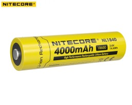 Аккумулятор Nitecore NL1840 18650 Li-ion 4000 mAh