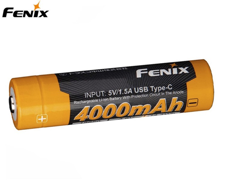 Аккумулятор Fenix 18650 ARB-L18-4000U (+Type-C USB порт зарядки)