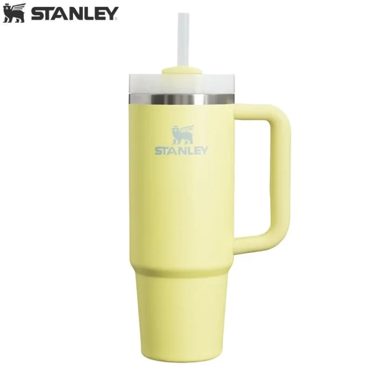 Термокружка Stanley Quencher H2.0 с трубочкой 0,887L Жёлтая