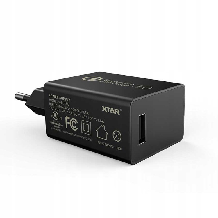 Адаптер XTAR QC3.0 18W 3.0 Ампера