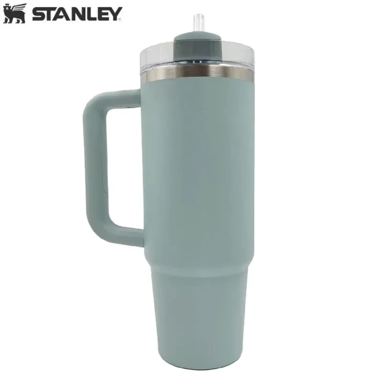 Термокружка Stanley Quencher H2.0 с трубочкой 0,887L Мятная