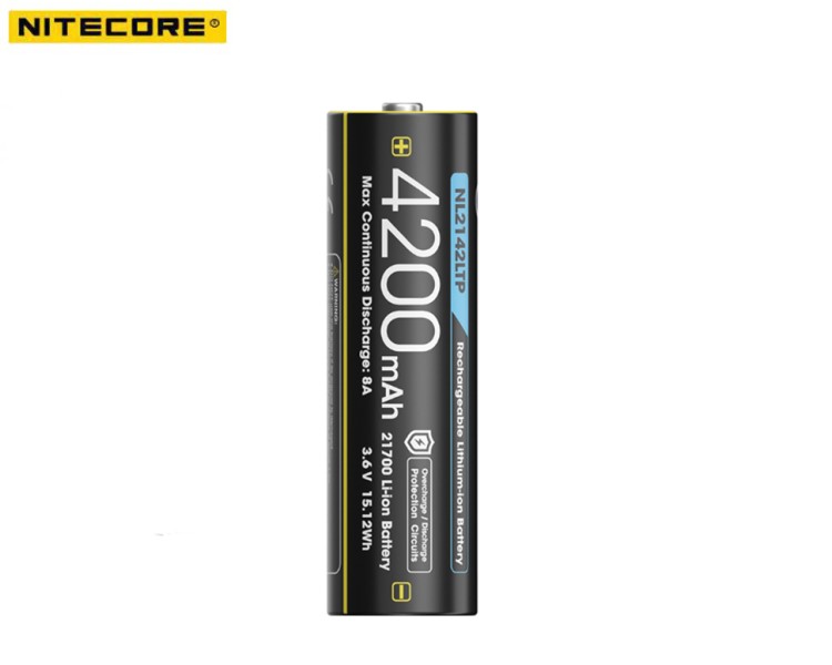 Аккумулятор Nitecore NL2142LTP 21700 Li-ion 4200 mAh (-40°C)