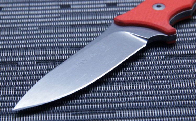 Нож Fantoni HB Fixed StoneWash Orange HBFxSwOrLBk