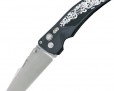 Нож Hogue EX-03 Tanto 4" Stonewash Skulls & Bones Black 34340BKS