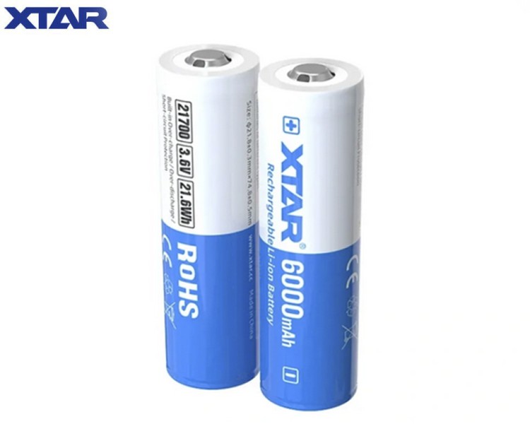 Аккумулятор XTAR 21700 3,6 В 6000 mAh