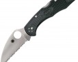 Нож Spyderco Delica 4 Lightweights Wharncliffe Serrated Black 11FSWCBK Нож Spyderco Delica 4 Lightweights Wharncliffe Serrated Black 11FSWCBK