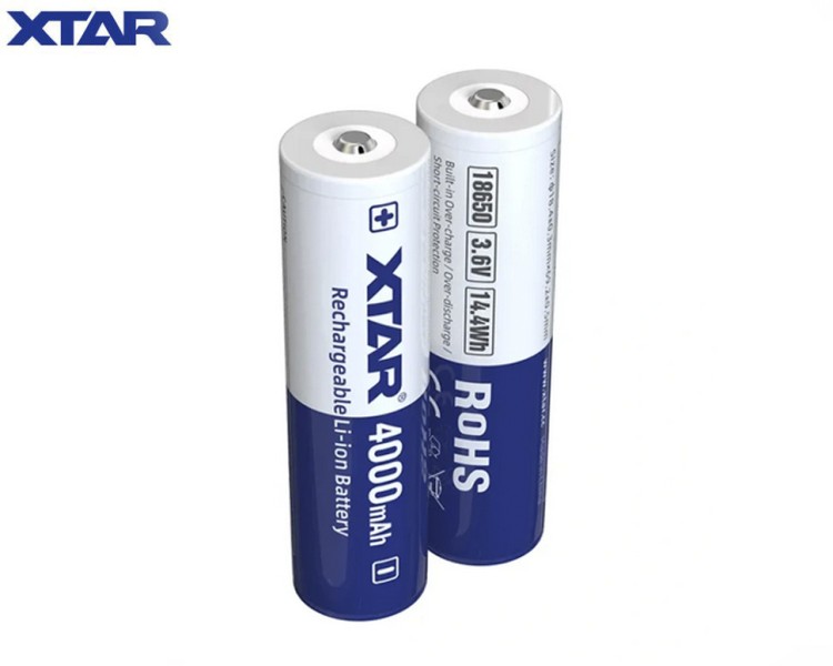 Аккумулятор ﻿XTAR 18650 3,6 В 4000 mAh