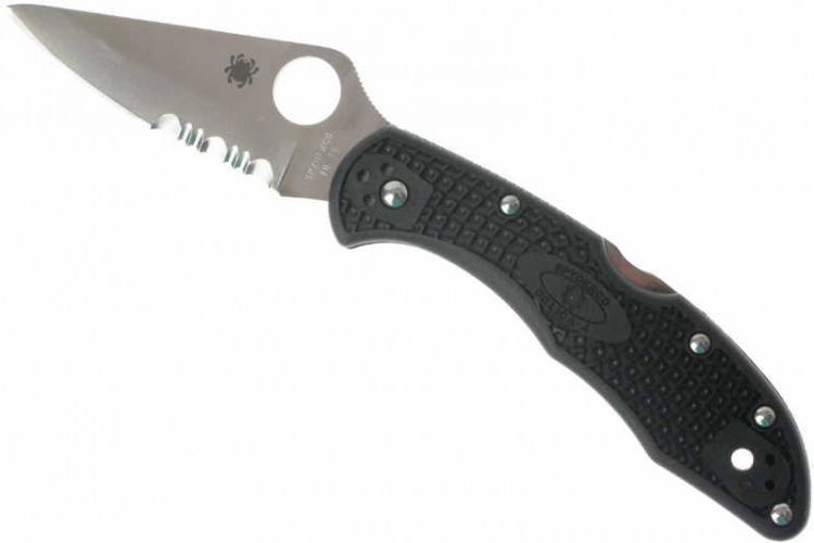 Нож Spyderco Delica 4 1/2 Serrated Black 11PSBK