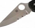 Нож Spyderco Delica 4 1/2 Serrated Black 11PSBK