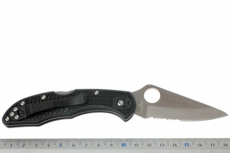 Нож Spyderco Delica 4 1/2 Serrated Black 11PSBK