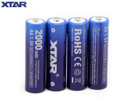 Аккумулятор Li-ion XTAR AA CLR 3300 mWh, 2000 mAh 1.5 В 4 шт