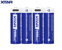Аккумулятор Li-ion XTAR AA LR 2000 mAh 1.5 В USB-C 4шт