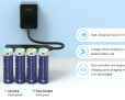 Аккумулятор Li-ion XTAR AA LR 2000 mAh 1.5 В USB-C 4шт