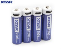 Аккумулятор Li-ion XTAR AA LR 2000 mAh 1.5 В USB-C 4шт