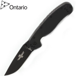Нож Ontario RAT-1 Limited Edition (черный EDP, D2, GRN)