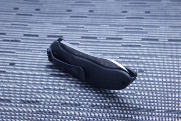 Нож Hogue EX-04 Auto Unswept Stonewash Black/Grey 34430TF