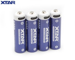 Аккумулятор Li-ion XTAR AA LR 3000 mAh 1.5 В USB-C 4 шт