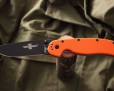 Нож Ontario RAT-1 Limited Edition Black Steel Orange GRN 8868OR