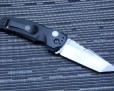 Нож Hogue EX-01 Auto Tanto Stonewash Black 34120TF