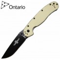 Нож Ontario RAT-1 Limited Edition Black Steel Desert Tan GRN 8868TN