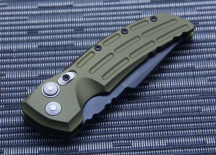 Нож Hogue EX-01 Auto Tanto Black/Green 34121BK