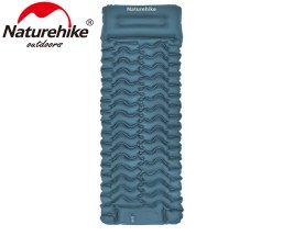 Naturehike CNK2550WS019 FC01 одноместный с подушкой, с ножным насосом, синий