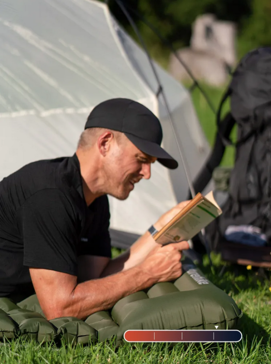 Naturehike CNK2550WS019 FC01 одноместный с подушкой, с ножным насосом, синий