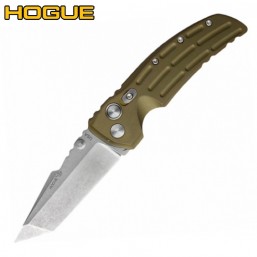 Нож Hogue EX-01 Auto Tanto Stonewash Green 34121TF