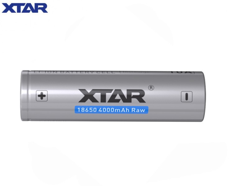 Аккумулятор незащищенный ﻿XTAR 18650 3,6 В 4000 mAh RAW